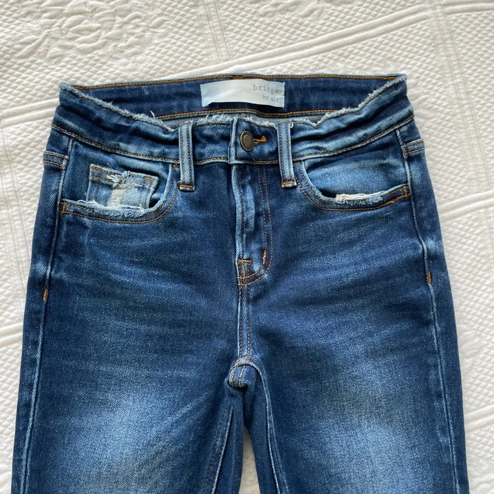 Buckle Hudson Mid-Rise Ankle Skinny Denim Jeans 24 Dark Wash BRIDGE BY GLY - Picture 6 of 15